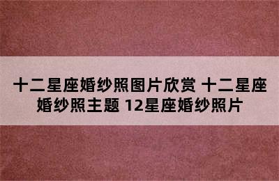 十二星座婚纱照图片欣赏 十二星座婚纱照主题 12星座婚纱照片